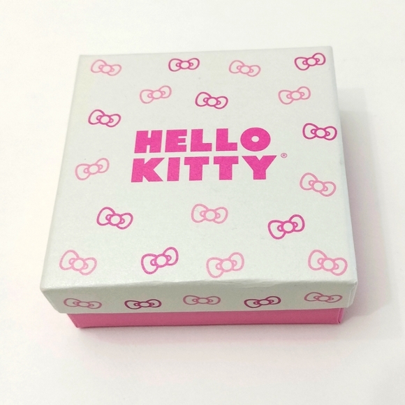 Hello Kitty Hoop Gold Plated and Enamel Earrings, New. - Picture 6 of 11